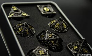 Hollow metal dice set 16