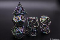 Hollow metal dice set 29