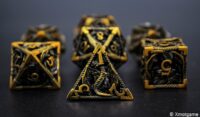 Hollow metal dice set 31