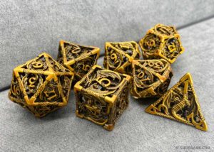 Hollow metal dice