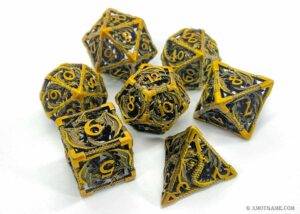 Hollow metal dice