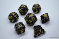 Hollow metal dice set 41