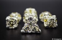 Hollow metal dice set 42