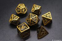 Hollow metal dice set (1)