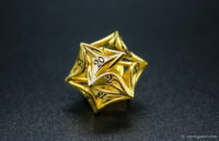 Petal twist style metal dice custom d20 maker