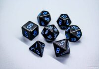 Opaque Black Rpg Custom Dice