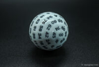 Custom 100-sided dice