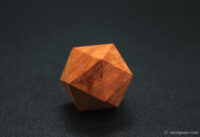 Wooden Polyhedral DND D20 Dice