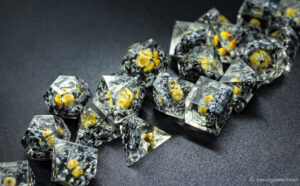 Flower And Gravel Style Dice