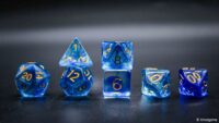 Transparent color RPG role-playing game dice set (9)