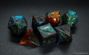 2-color Sharp-edged Acrylic Dice