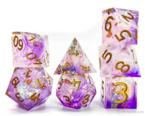 resin dnd polyhedral dice set