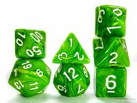 Solid Color Swirl Dice set