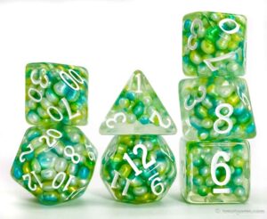 resin polyhedral dice set