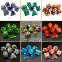 Cat's Eye Stone Dice set