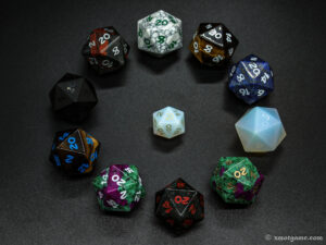 30mm D20 gemstone dice