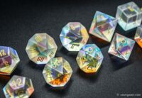 Custom dnd gemstone dice set 117