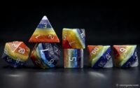 Custom dnd gemstone dice set 29