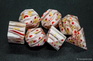 Custom dnd gemstone dice set 83