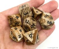 Picture Jasper Gemstone Dice Set