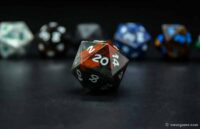 D20 Gemstone dice 30mm 10