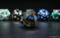 D20 Gemstone dice 30mm 5