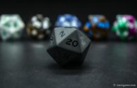 D20 Gemstone dice 30mm 7