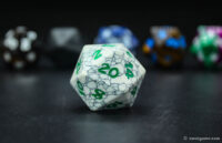 D20 Gemstone dice 30mm 9