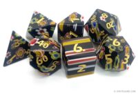 Fused Art Flower Glass Dice Set