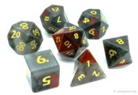 Gemstone Dice African Bloodstone made by XMOT 6