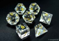 Gemstone Dice Clear Glass Made by XMOT 11