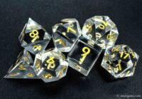 Gemstone Dice Clear Glass Made by XMOT 9