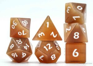 Cat's Eye Stone Dice