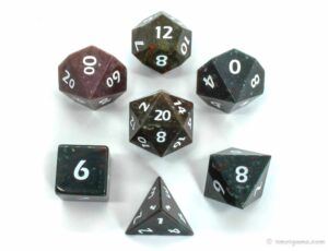 Indian Agate gemstone dice made by XMOT 3