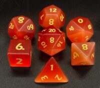 Red Cat's Eye Stone Dice