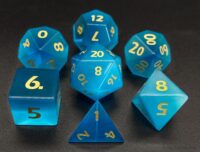 Blue Cat's Eye Stone Dice