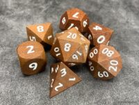 Sandalwood Polyhedral Dice Set