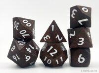 Ebony Wood Dice Set