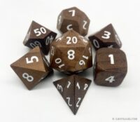 Black Walnut Wood Dice Set