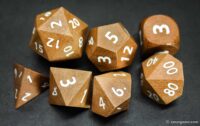 Sandalwood Polyhedral Dice Set