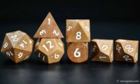 Sandalwood Polyhedral Dice Set