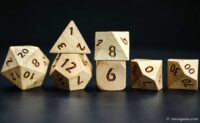 Cherry Wood Dice set