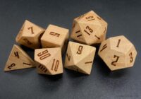 Cherry Wood Dice set