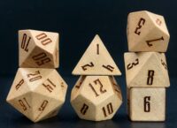 Cherry Wood Dice set