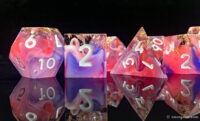 Swirl Resin polyhedral dice set