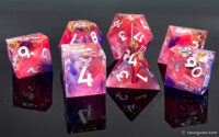 Swirl Resin polyhedral dice set