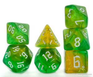 Glitter Nebula Dice Set