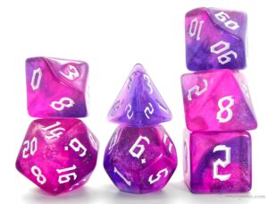 Glitter Nebula Dice Set