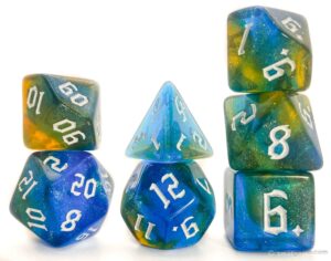 Glitter Nebula Dice 13