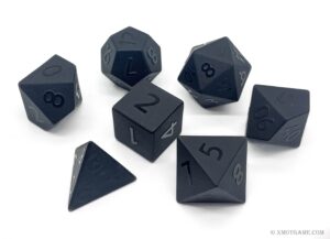 Black Obsidian Dice Set